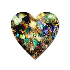 Abstract Digital Art Heart Magnet by Nexatart