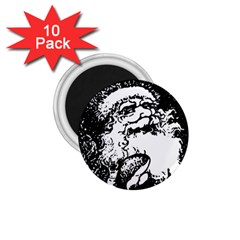 Santa Claus Christmas Holly 1 75  Magnets (10 Pack)  by Nexatart