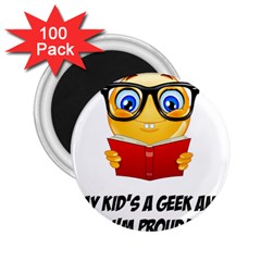 Geek Kid 2 25  Magnets (100 Pack)  by athenastemple