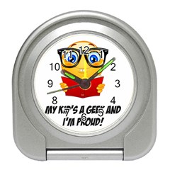 Geek Kid Travel Alarm Clocks by athenastemple