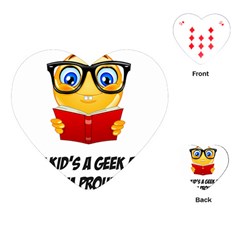 Geek Kid Playing Cards (heart)  by athenastemple
