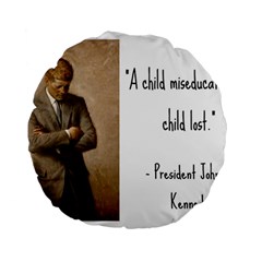 A Child Is Miseducated    Standard 15  Premium Flano Round Cushions by athenastemple