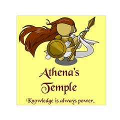 Athena s Temple Small Satin Scarf (square) by athenastemple