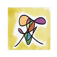 Art Abstract Exhibition Colours Small Satin Scarf (square) by Nexatart
