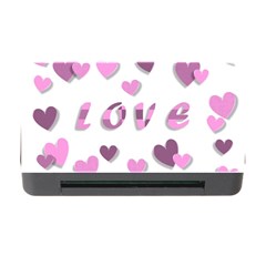 Love Valentine S Day 3d Fabric Memory Card Reader With Cf by Nexatart