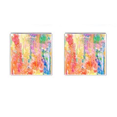 Watercolour Watercolor Paint Ink  Cufflinks (square) by Nexatart