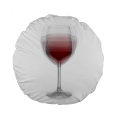 Wine Glass Steve Socha Standard 15  Premium Flano Round Cushions by WineGlassOverlay
