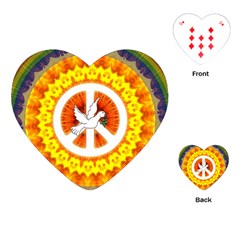 Peace Art Artwork Love Dove Playing Cards (heart)  by Nexatart
