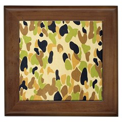 Army Camouflage Pattern Framed Tiles by Nexatart