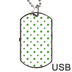 Saint Patrick Motif Pattern Dog Tag Usb Flash (two Sides) by dflcprints