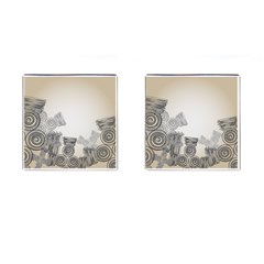 Background Retro Abstract Pattern Cufflinks (square) by Nexatart