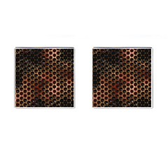 Beehive Pattern Cufflinks (square) by Nexatart