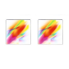 Blur Color Colorful Background Cufflinks (square) by Nexatart