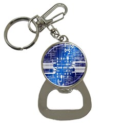 Board Circuits Trace Control Center Button Necklaces by Nexatart