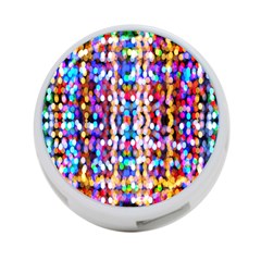 Bokeh Abstract Background Blur 4-port Usb Hub (two Sides)  by Nexatart