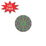 Modern Ornate Geometric Pattern 1  Mini Buttons (100 pack)  Front