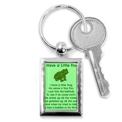 Little Frog Poem Key Chains (rectangle)  by athenastemple