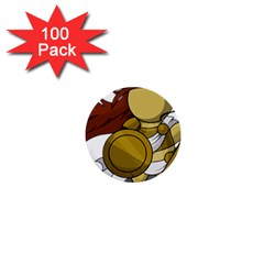 Athena 1  Mini Buttons (100 Pack)  by athenastemple