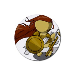 Athena Rubber Round Coaster (4 Pack)  by athenastemple