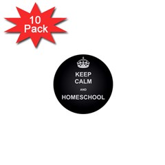 Keepcalmhomeschool 1  Mini Buttons (10 Pack)  by athenastemple