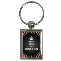 Keepcalmhomeschool Key Chains (rectangle)  by athenastemple