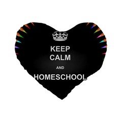 Keepcalmhomeschool Standard 16  Premium Heart Shape Cushions by athenastemple