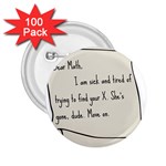 Mathx 2.25  Buttons (100 pack)  Front