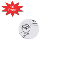 Super 1  Mini Buttons (10 Pack)  by athenastemple