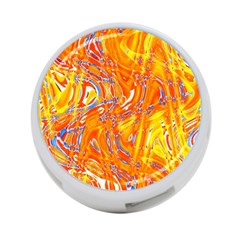 Crazy Patterns In Yellow 4-port Usb Hub (two Sides)  by Nexatart
