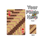 Fabric Textile Tiered Fashion Playing Cards 54 (Mini)  Front - Heart10