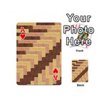 Fabric Textile Tiered Fashion Playing Cards 54 (Mini)  Front - HeartA