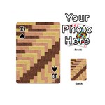 Fabric Textile Tiered Fashion Playing Cards 54 (Mini)  Front - Spade10