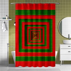 Fabric Texture 3d Geometric Vortex Shower Curtain 48  X 72  (small)  by Nexatart