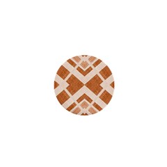 Fabric Textile Tan Beige Geometric 1  Mini Magnets by Nexatart