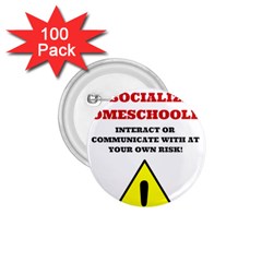 Warning 1 75  Buttons (100 Pack)  by athenastemple