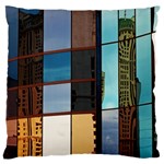 Glass Facade Colorful Architecture Large Cushion Case (Two Sides) Back