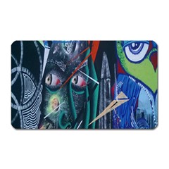 Graffiti Art Urban Design Paint Magnet (rectangular) by Nexatart