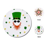 St. Patrick s day Playing Cards (Round)  Front