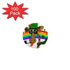 Irish Giraffe 1  Mini Magnets (100 Pack)  by Valentinaart