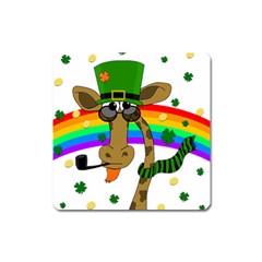 Irish Giraffe Square Magnet by Valentinaart