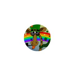 Irish Giraffe 1  Mini Buttons by Valentinaart