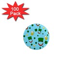 St. Patrick s day pattern 1  Mini Magnets (100 pack)  Front