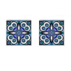 Fractal Cathedral Pattern Mosaic Cufflinks (square) by Nexatart
