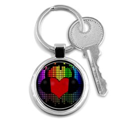 Love Music Key Chains (round)  by Valentinaart