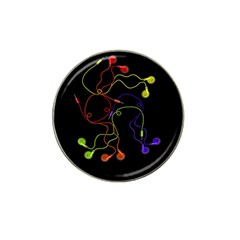 Colorful Earphones Hat Clip Ball Marker (4 Pack) by Valentinaart