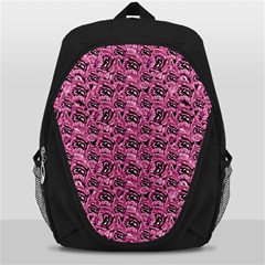Floral Pink Collage Pattern Backpack Bag by dflcprints