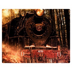 Locomotive Double Sided Flano Blanket (medium)  by Nexatart