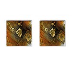 Orange Paper Patterns For Scrapbooking Cufflinks (Square) Front(Pair)