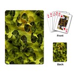 Olive Seamless Camouflage Pattern Playing Card Back