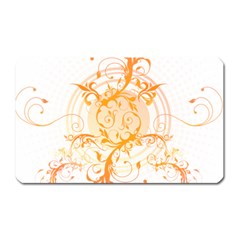 Orange Swirls Magnet (rectangular) by SheGetsCreative